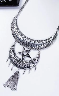 Killstar Jewellery Ancestral Night Necklace | Silver