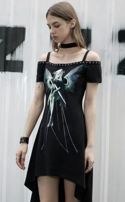 Punk Rave Angel Baby Cold Shoulder Dress
