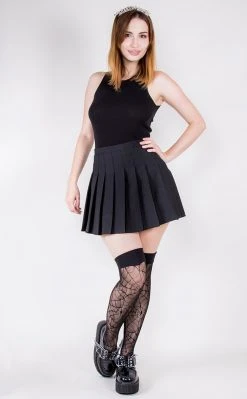 Music Legs Clothing Arachne's Touch Thigh High Stockings