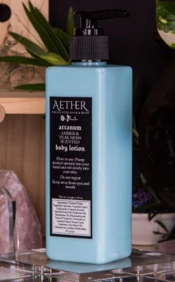 Aether Arcanum Amber & Teak Moss Scented Body Lotion