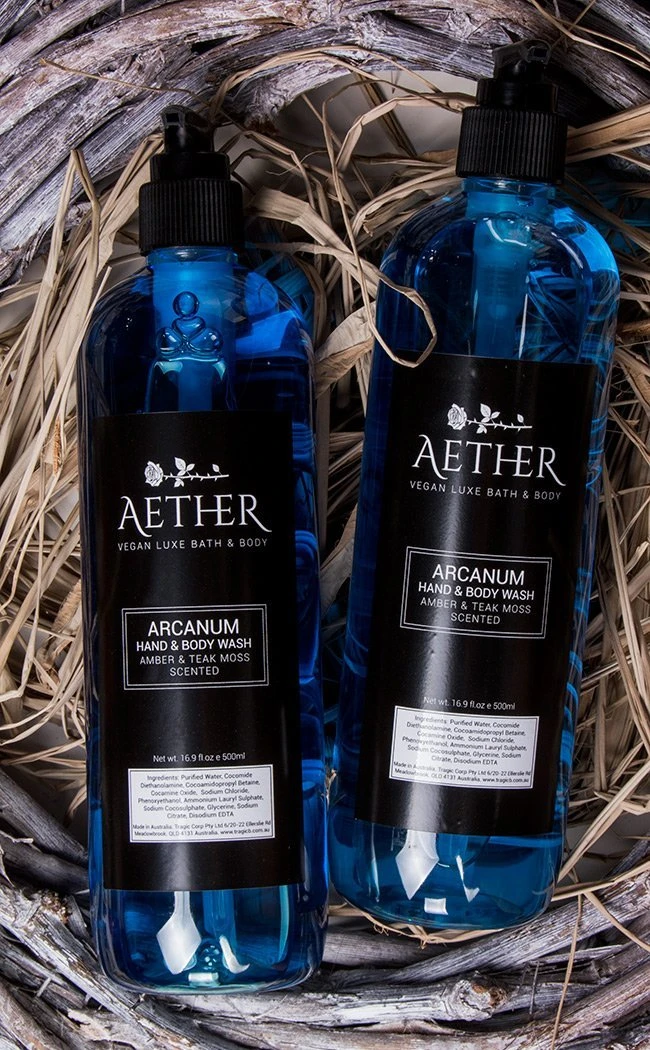 Aether Arcanum Amber & Teak Moss Scented Body Wash 4 Aether Arcanum Amber & Teak Moss Scented Body Wash