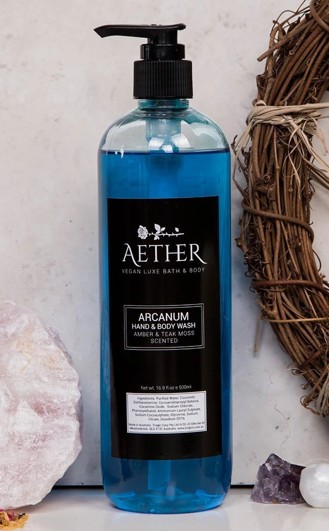 Aether Arcanum Amber & Teak Moss Scented Body Wash 3 Aether Arcanum Amber & Teak Moss Scented Body Wash