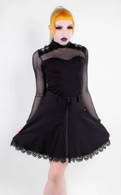 Killstar Arch Enemies Fishnet Top