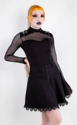 Killstar Arch Enemies Fishnet Top