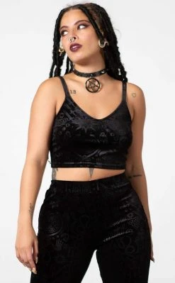 Killstar Clothing Ataraxia Velvet Top