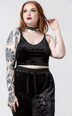 Killstar Clothing Ataraxia Velvet Top