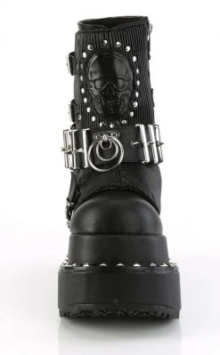 Demonia BEAR-150 Black Vegan Platform Boots