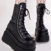 Demonia Shoes BEAR-265 Vegan Platform Boots
