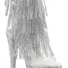 Pleaser BEJEWELED-1017RSF-7 Clear/Silver Rhinestone Boots 2 Pleaser BEJEWELED-1017RSF-7 Clear/Silver Rhinestone Boots