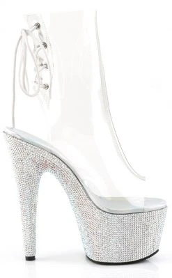 Pleaser BEJEWELED-1018DM-7 Rhinestone Ankle Boots