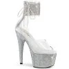Pleaser Pole Shoes BEJEWELED-724RS Rhinestone Cuff Heels