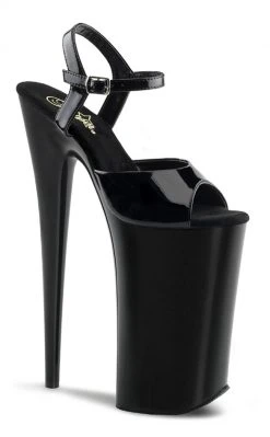 Pleaser BEYOND-009 Black Patent EXXXTRA High 10" Heels