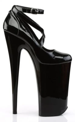 Pleaser BEYOND-087 Black Patent Heels
