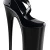 Pleaser BEYOND-087 Black Patent Heels