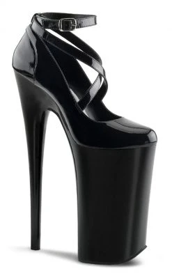 Pleaser BEYOND-087 Black Patent Heels