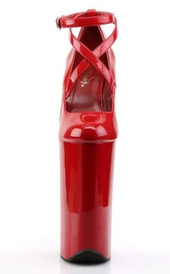 Pleaser BEYOND-087 Red/Red Heels Pole Shoes