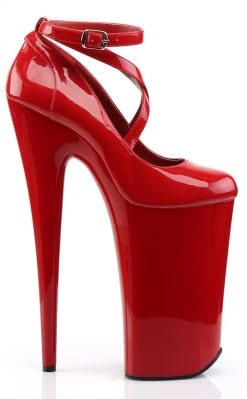 Pleaser BEYOND-087 Red/Red Heels Pole Shoes