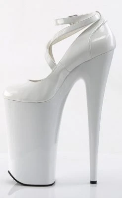 Pleaser BEYOND-087 White Heels Pole Shoes