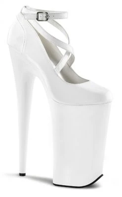 Pleaser BEYOND-087 White Heels Pole Shoes