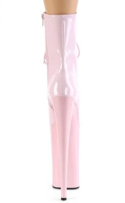 Pleaser Pole Shoes BEYOND-1020 Baby Pink Patent Ankle Boots