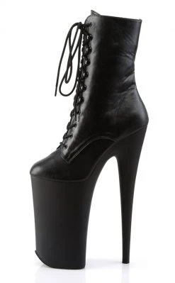 Pleaser BEYOND-1020 Black / Black Matte Ankle Boots Pole Shoes