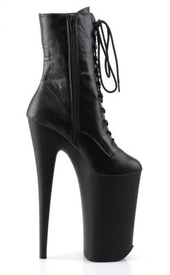 Pleaser BEYOND-1020 Black / Black Matte Ankle Boots Pole Shoes