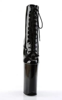 Pleaser BEYOND-1020 Black Patent Ankle Boots Pole Shoes