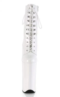 Pleaser BEYOND-1020 White Ankle Boots