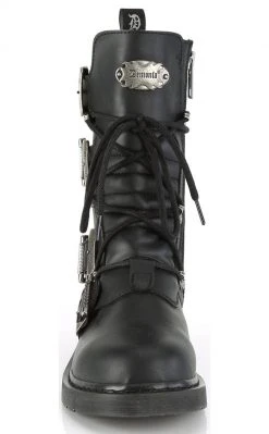 Demonia BOLT-265 Black Lace Up Buckle Boots Shoes