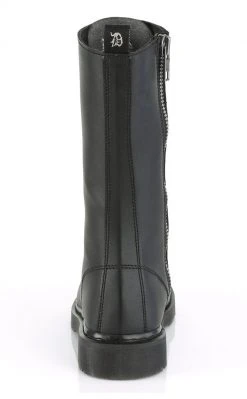 Demonia BOLT-300 Black Lace Up Mid Calf Boots