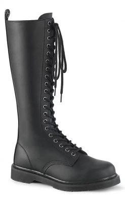 Demonia BOLT-400 Black Knee High Boots