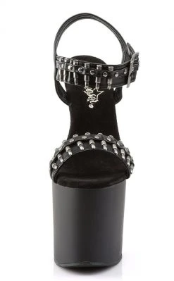 Pleaser BONDGIRL-712 Black / Black Matte Heels Pole Shoes