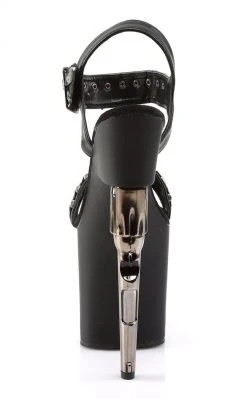 Pleaser BONDGIRL-712 Black / Black Matte Heels Pole Shoes