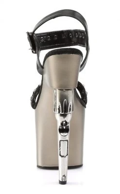 Pleaser BONDGIRL-712 Black Faux Leather Heels Pole Shoes