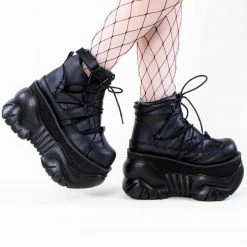 Demonia BOXER-13 Black Platform Sneakers (AU Stock)
