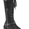 Demonia BRATTY-206 Black Knee High Boots Shoes