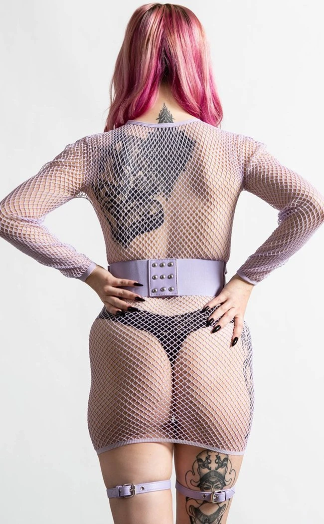 Killstar Baby Hex Suspender Belt | Lilac 4 Killstar Baby Hex Suspender Belt | Lilac