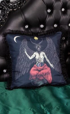Tragic Beautiful Baphomet Frilly Cushion Slip Home & Gifts