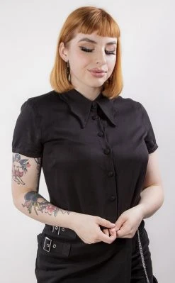 Black Friday Clothing Bat Wing Collar Blouse