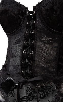 Killstar Be Veiled Lace Basque