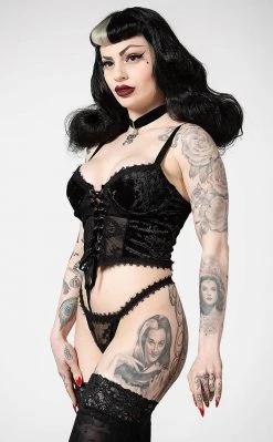 Killstar Be Veiled Lace Basque