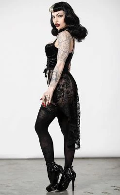 Killstar Be Veiled Lace Basque