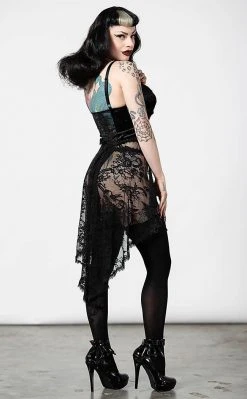 Killstar Be Veiled Lace Basque