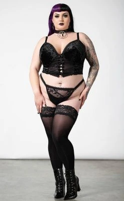 Killstar Be Veiled Lace Basque