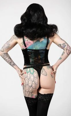 Killstar Be Veiled Lace Basque