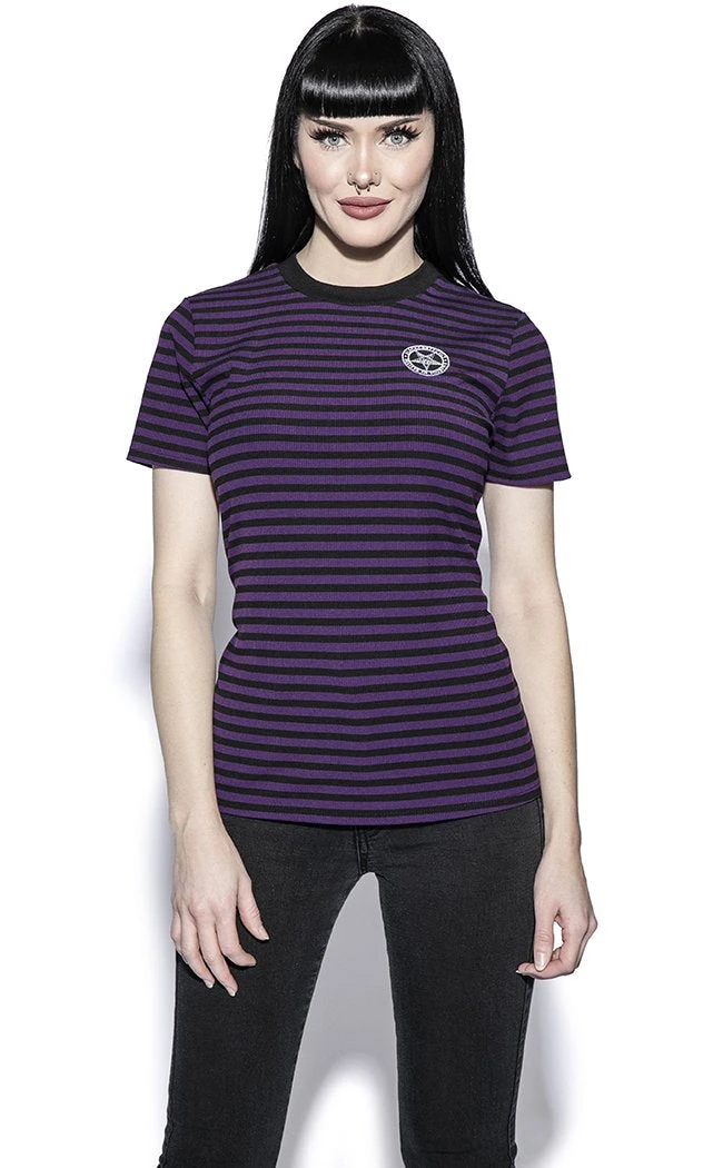 BlackCraft Believe In Yourself Striped Tee | Purple 4 BlackCraft Believe In Yourself Striped Tee | Purple