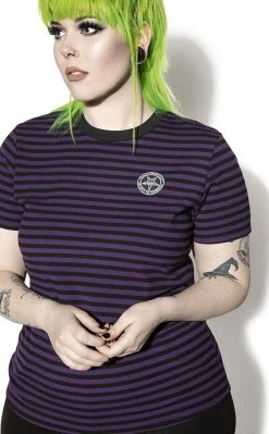 BlackCraft Believe In Yourself Striped Tee | Purple 8 BlackCraft Believe In Yourself Striped Tee | Purple
