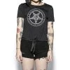 BlackCraft Clothing Believe In Yourself Tie Front Crop