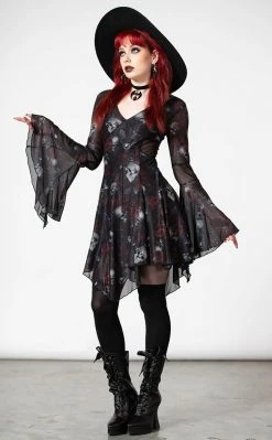 Killstar Bellflora Mesh Dress