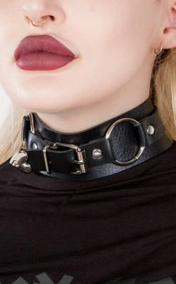 Cold Black Heart Belt It Out Choker | Black